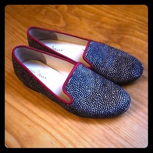Cole Haan cheetah print calf hair loafer size 5